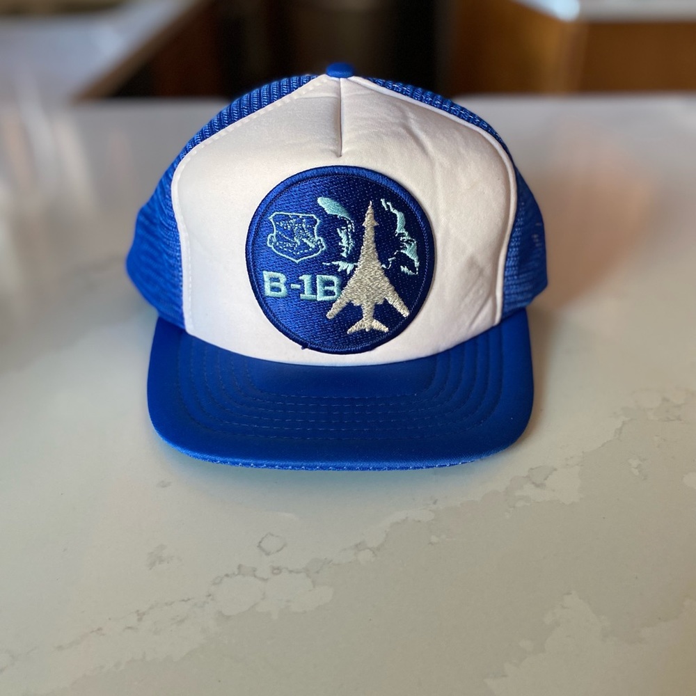 Vintage B-1 Bomber airplane hat
